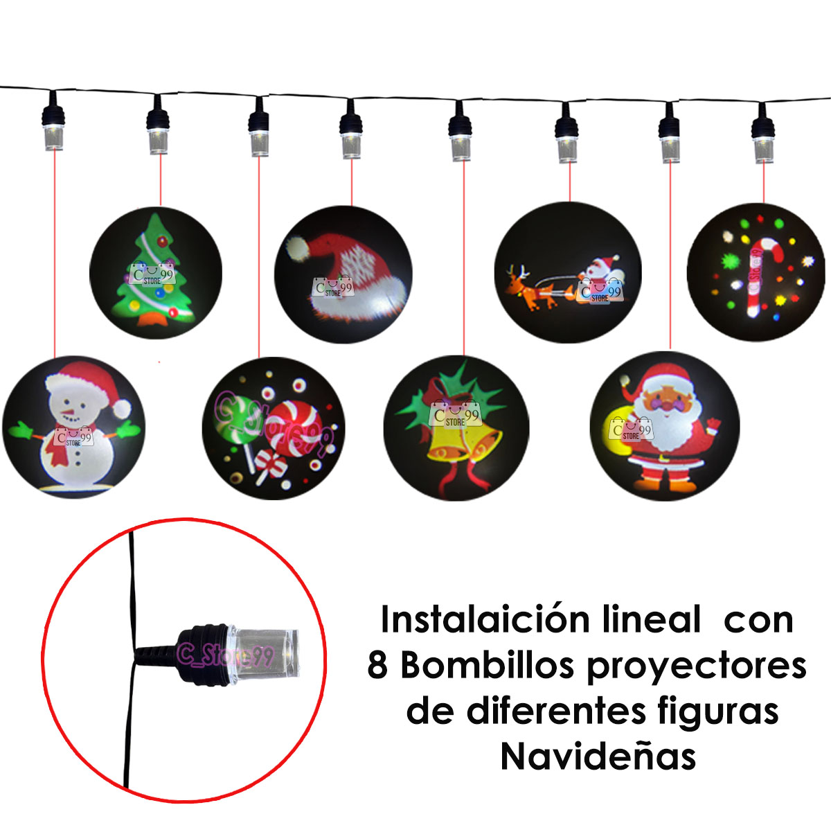 Miniatura 3 de Instalación Lineal Bombillos Proyectores